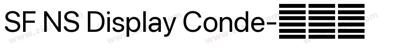 SF NS Display Conde字体转换
